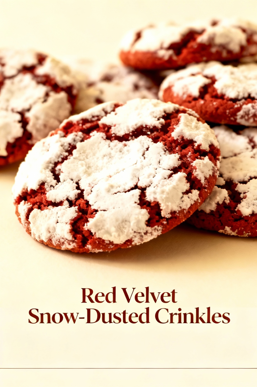 Red Velvet Snow-Dusted Crinkles
