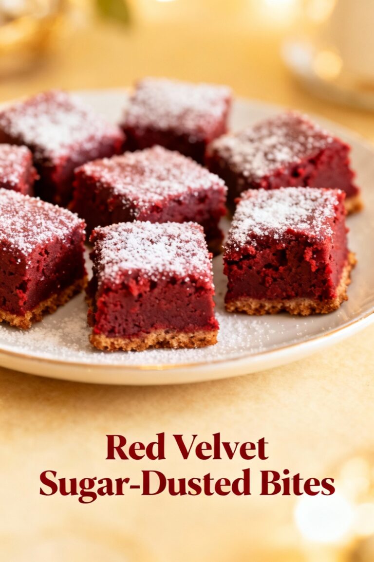 Red Velvet Sugar-Dusted Bites