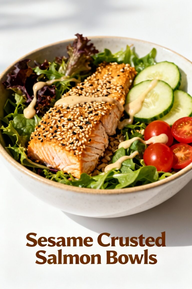 Sesame Crusted Salmon Bowls