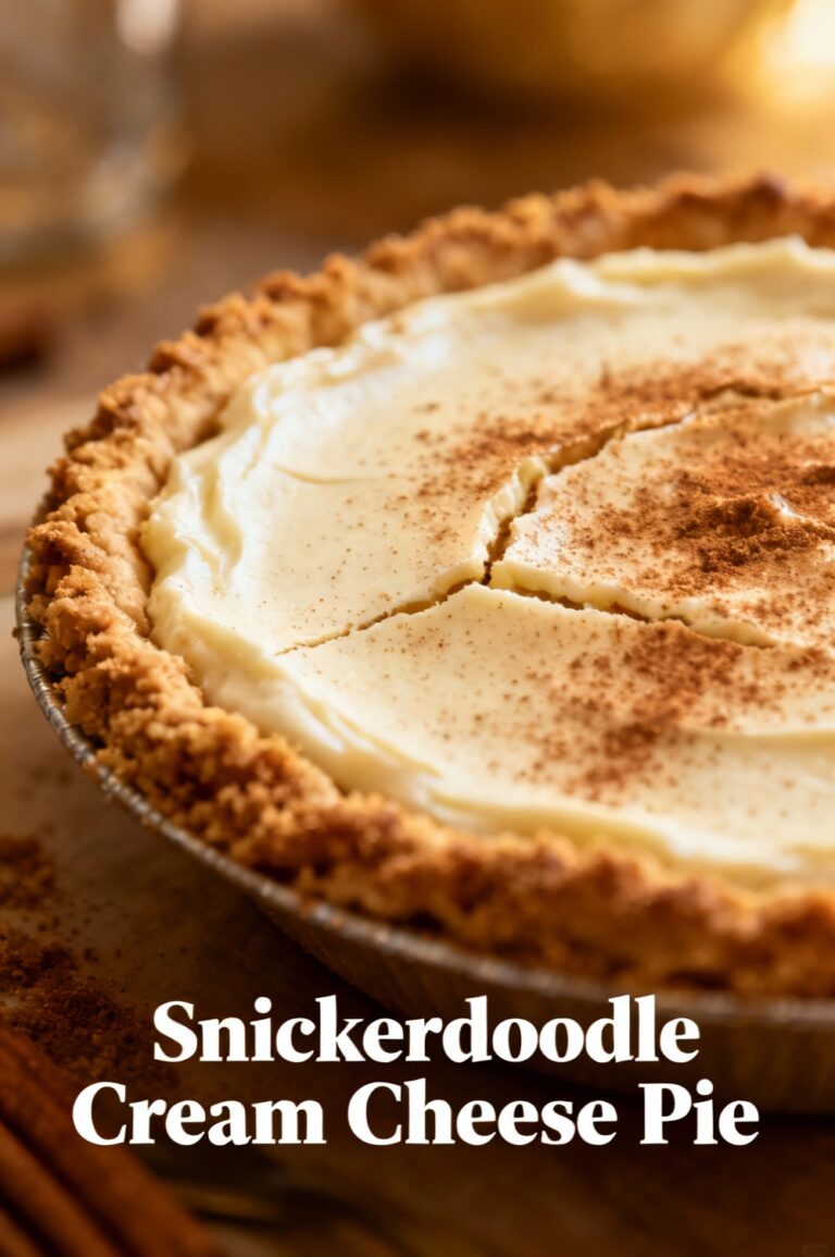 Snickerdoodle Cream Cheese Pie
