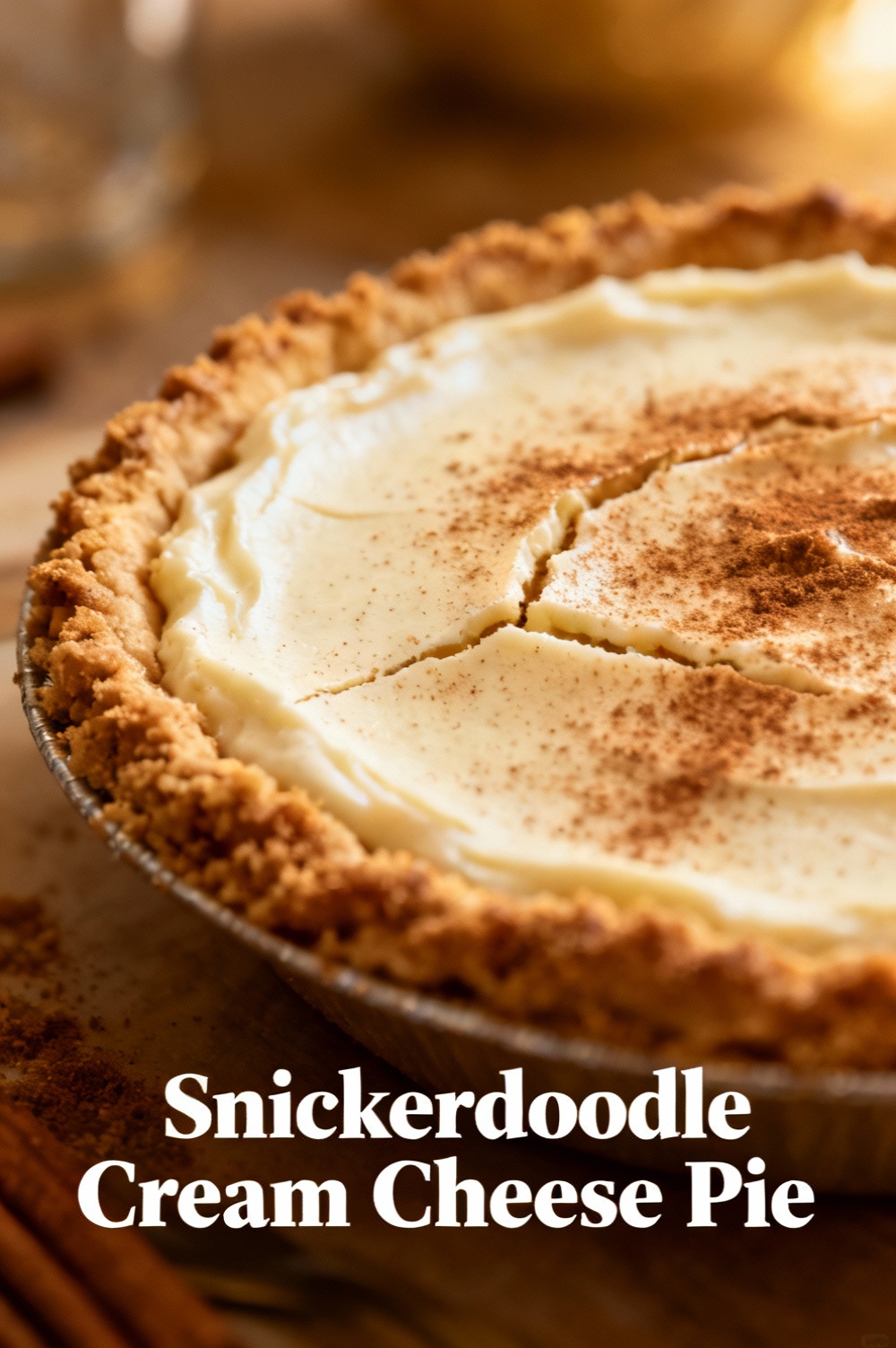 Snickerdoodle Cream Cheese Pie