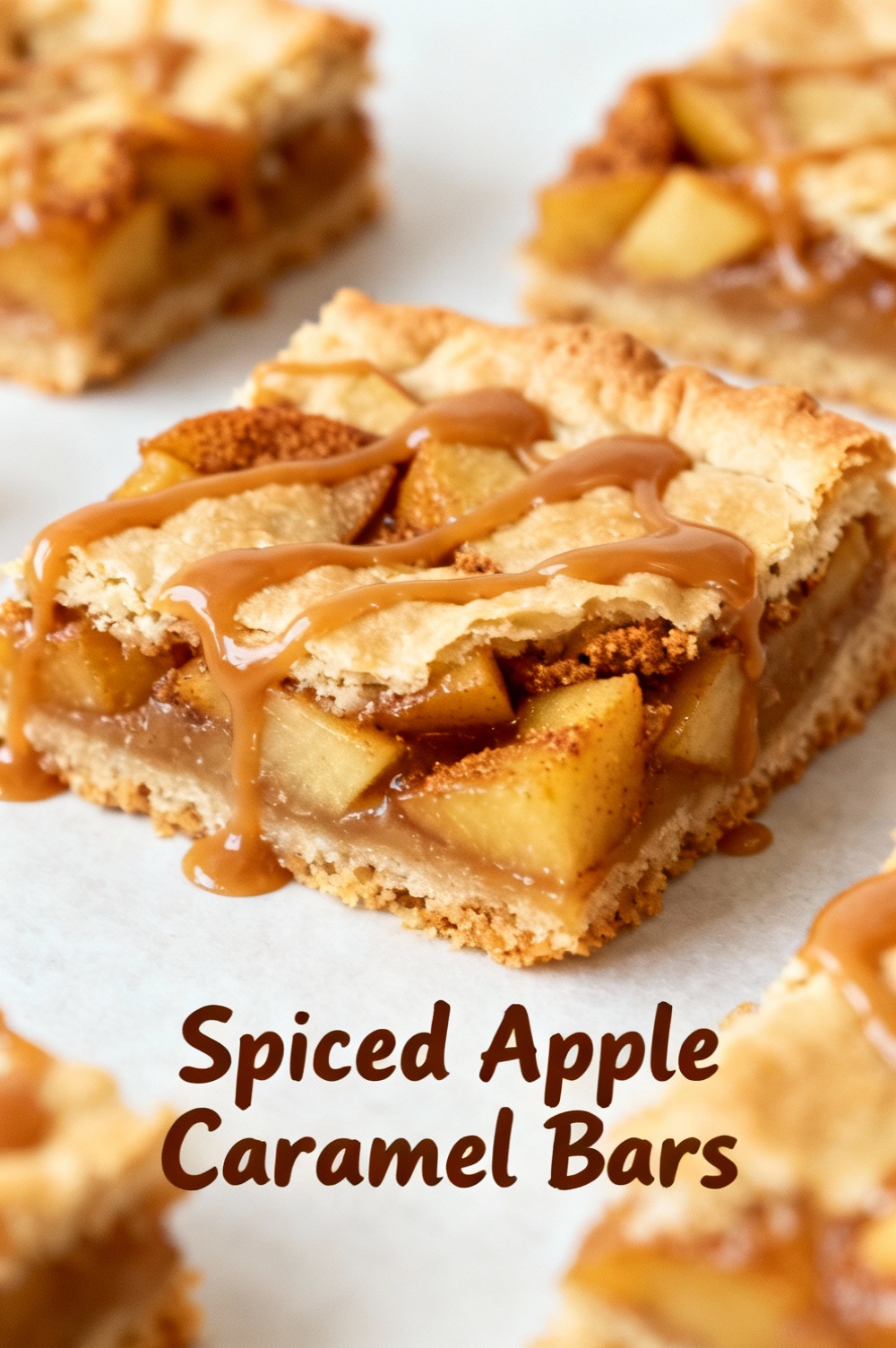 Spiced Apple Caramel Bars