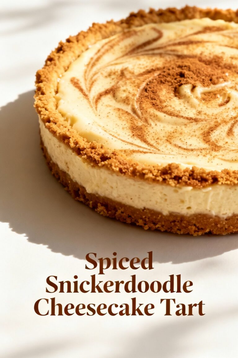 Spiced Snickerdoodle Cheesecake Tart