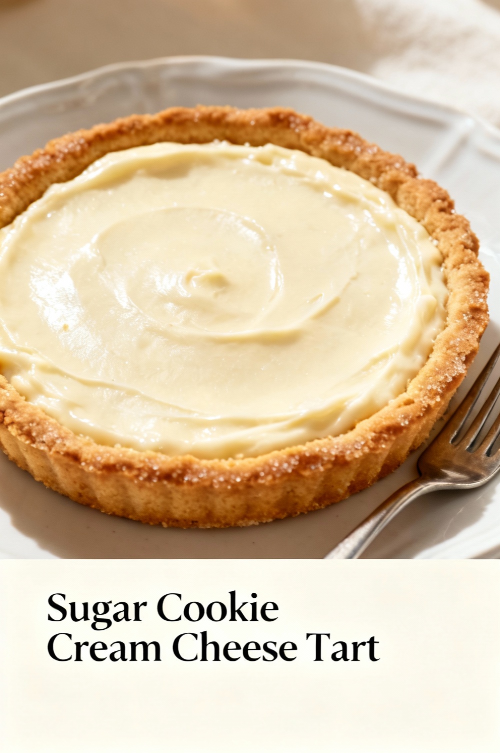 Sugar Cookie Cream Cheese Tart