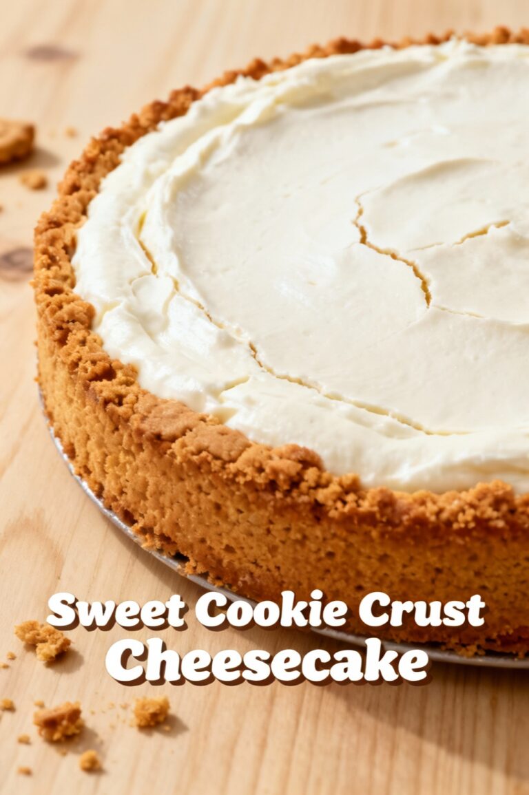 Sweet Cookie Crust Cheesecake