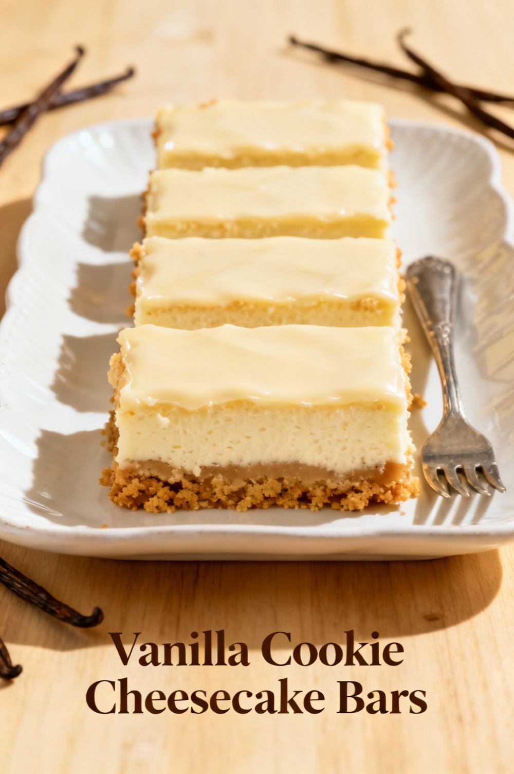 Vanilla Cookie Cheesecake Bars