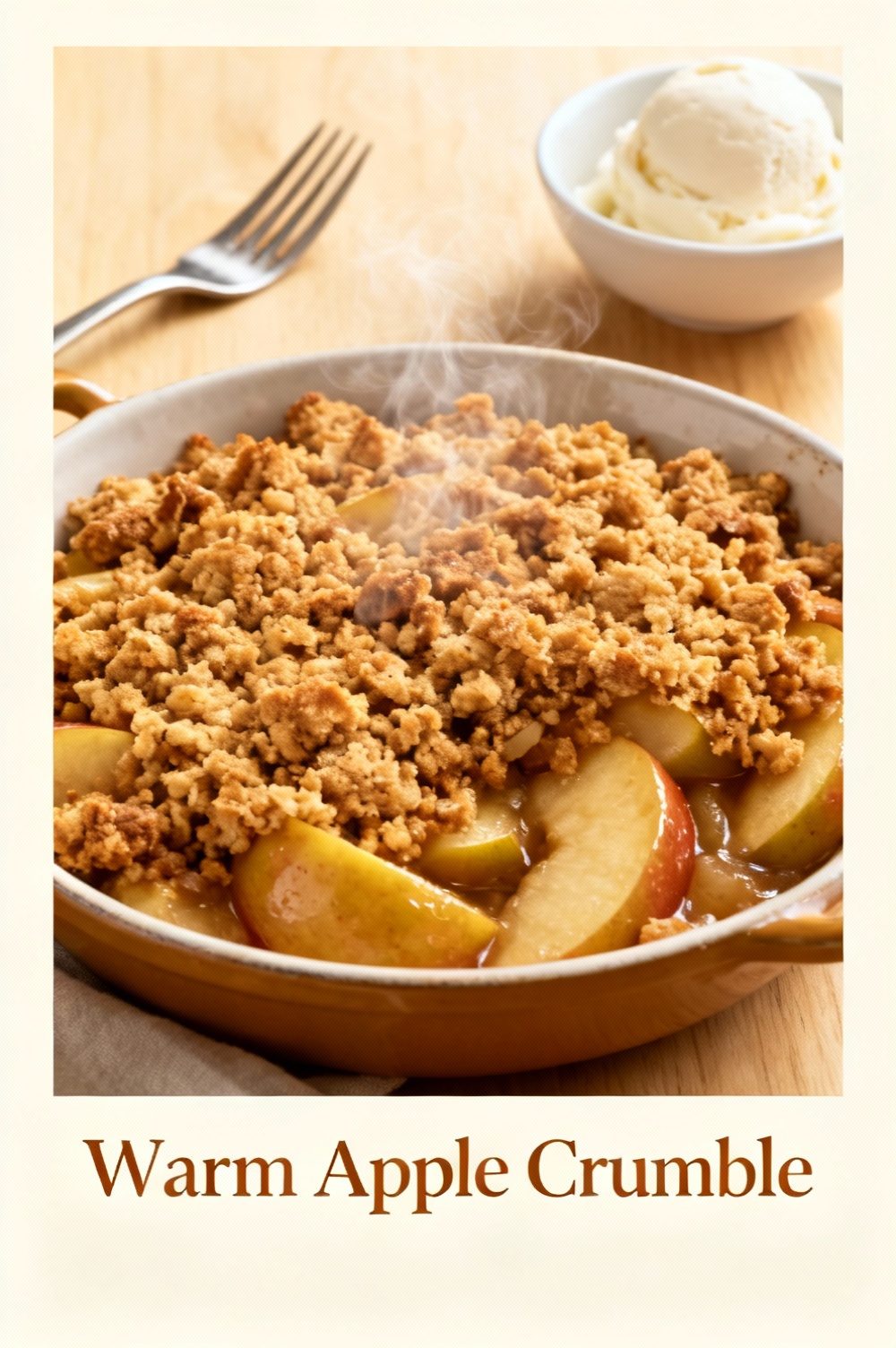 Warm Apple Crumble