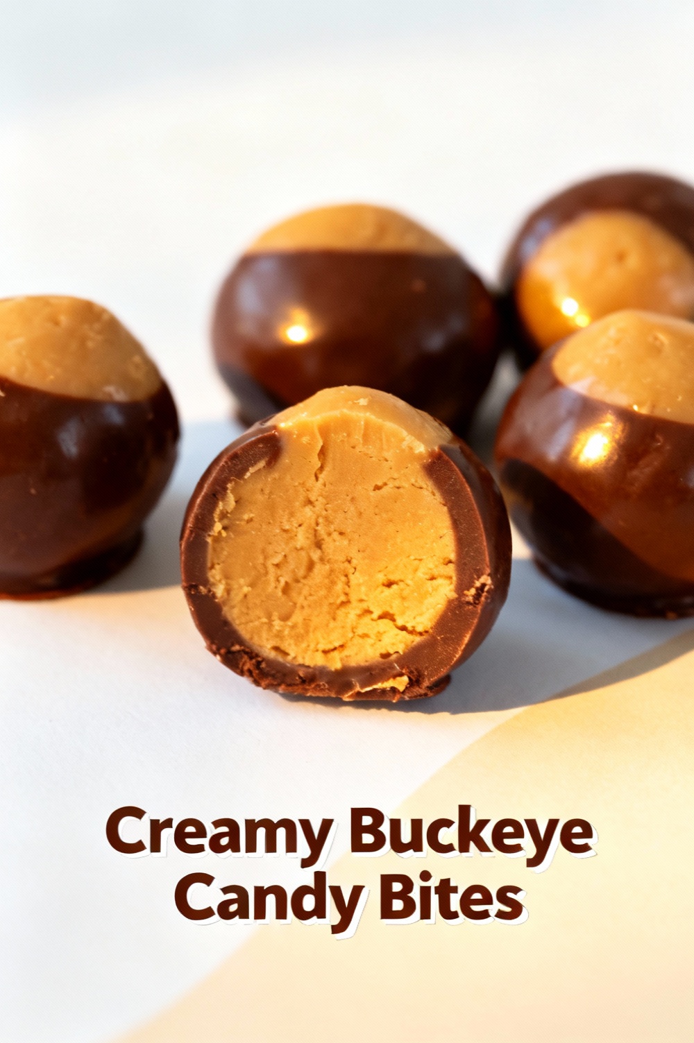 Creamy Buckeye Candy Bites