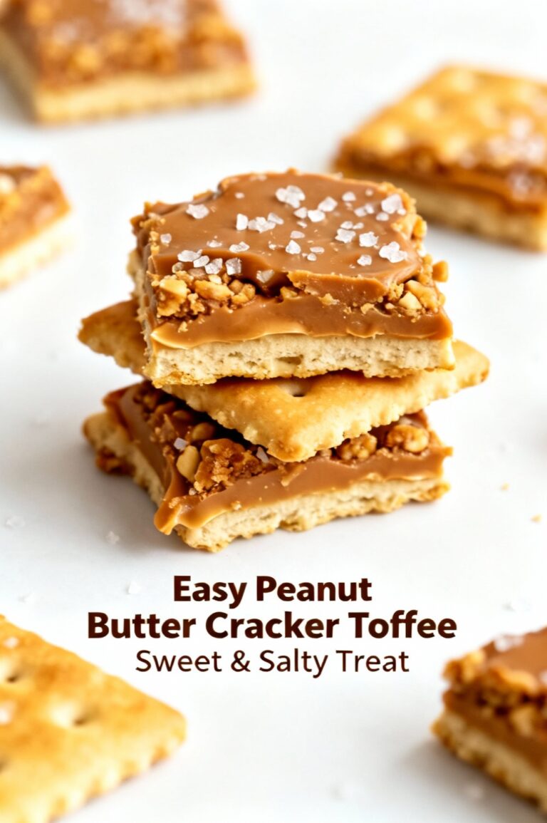 Easy Peanut Butter Cracker Toffee Sweet & Salty Treat