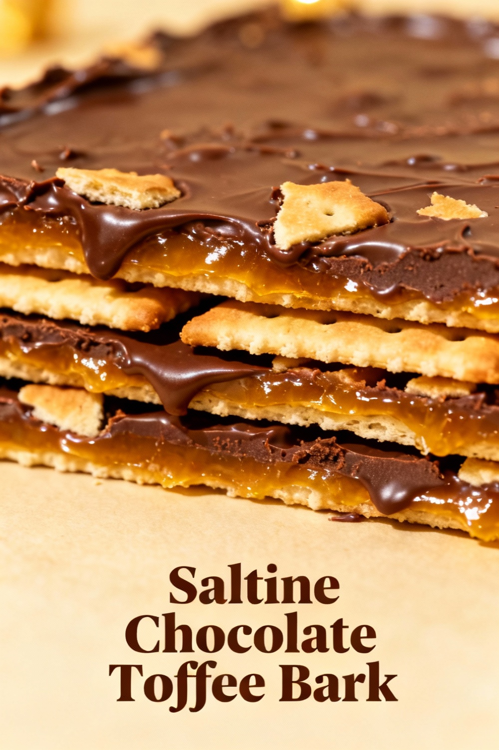 Saltine Chocolate Toffee Bark
