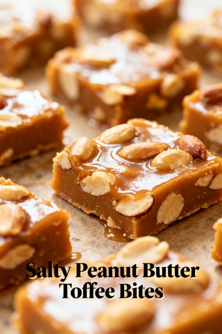 Salty Peanut Butter Toffee Bites