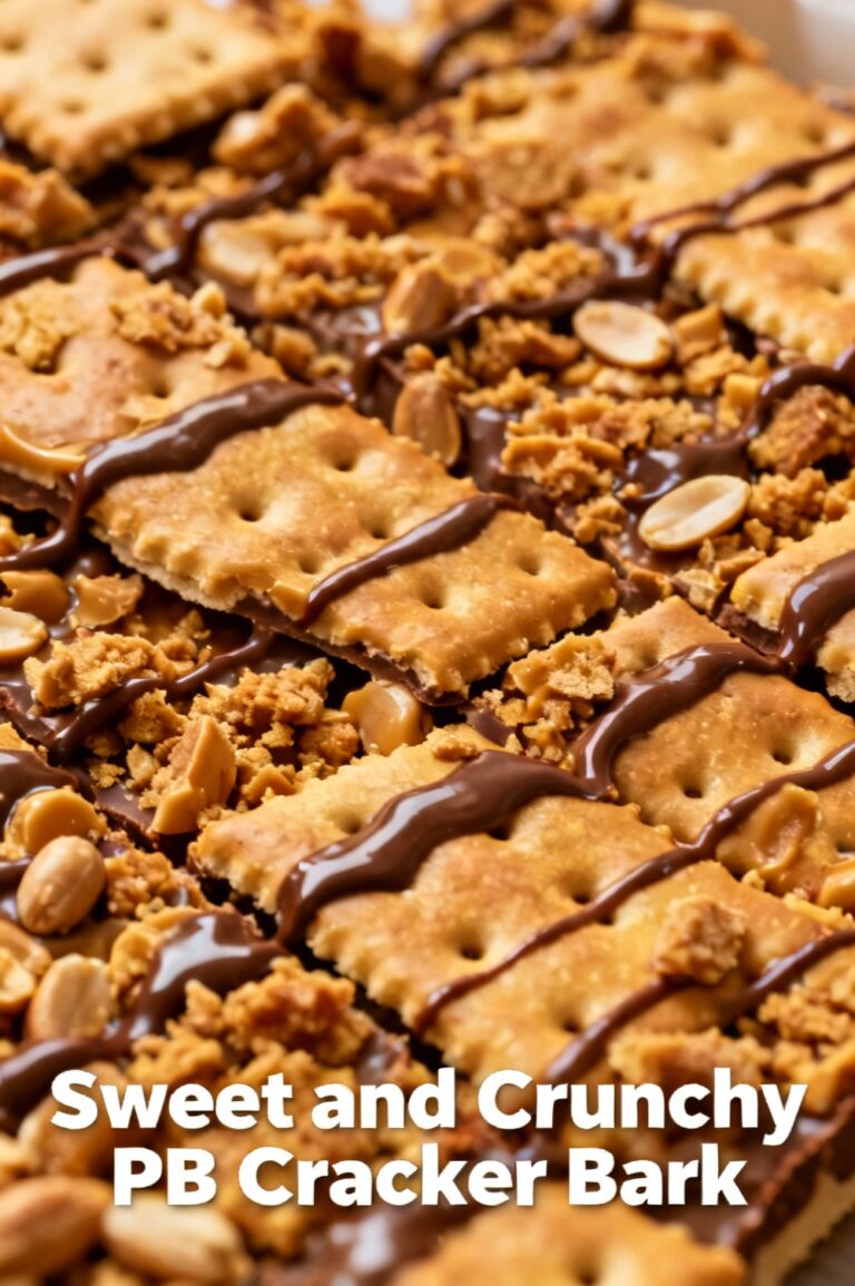 Sweet and Crunchy PB Cracker Bark