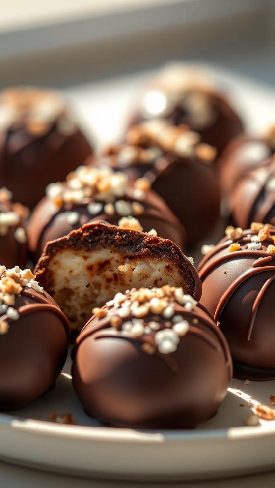 Chocolate-Dipped Samoa Bites
