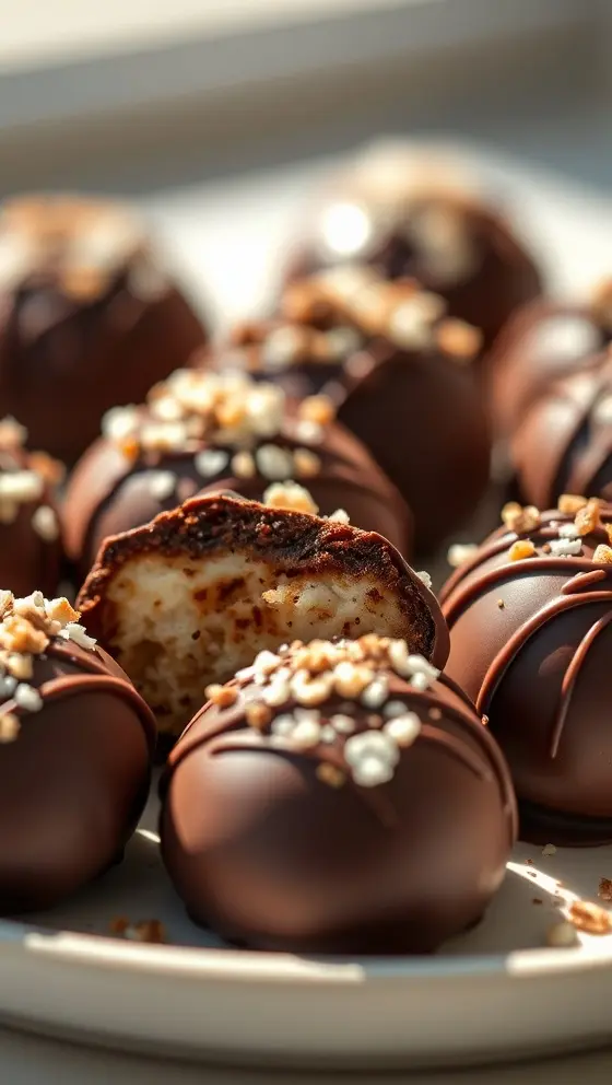 Chocolate-Dipped Samoa Bites