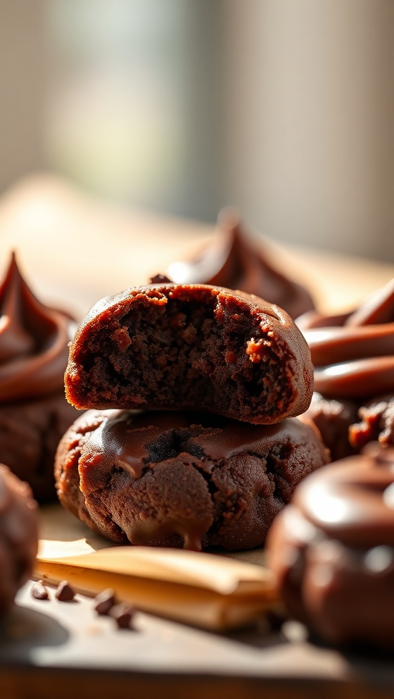Chocolate Ganache Cookie Bites