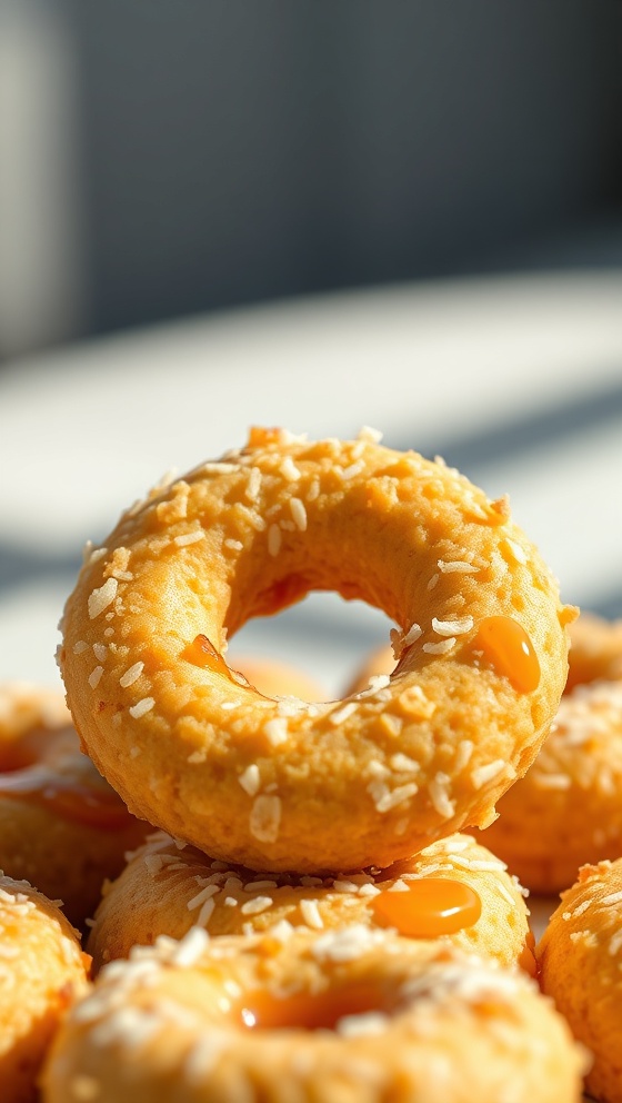 Coconut Caramel Cookie Rings