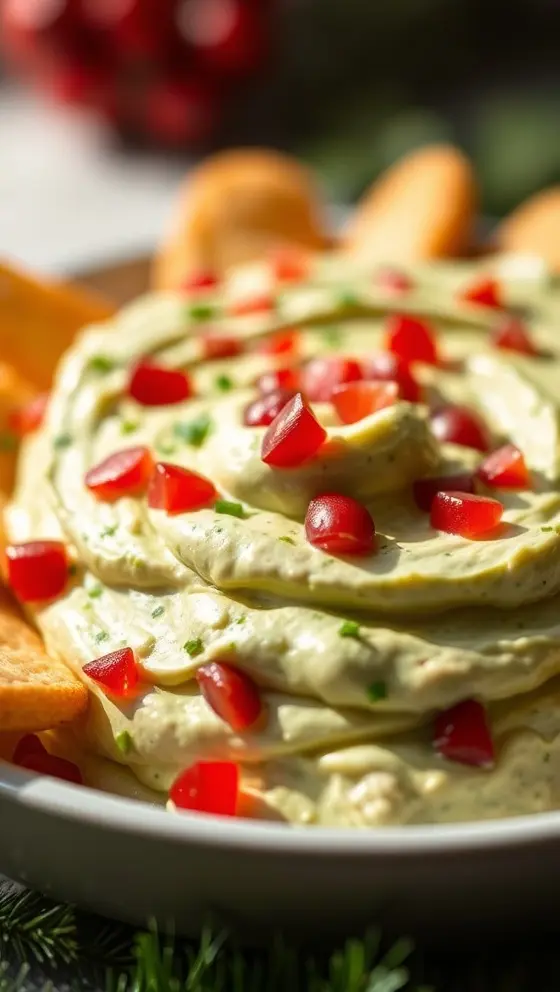 Festive Grinch Cream Dip