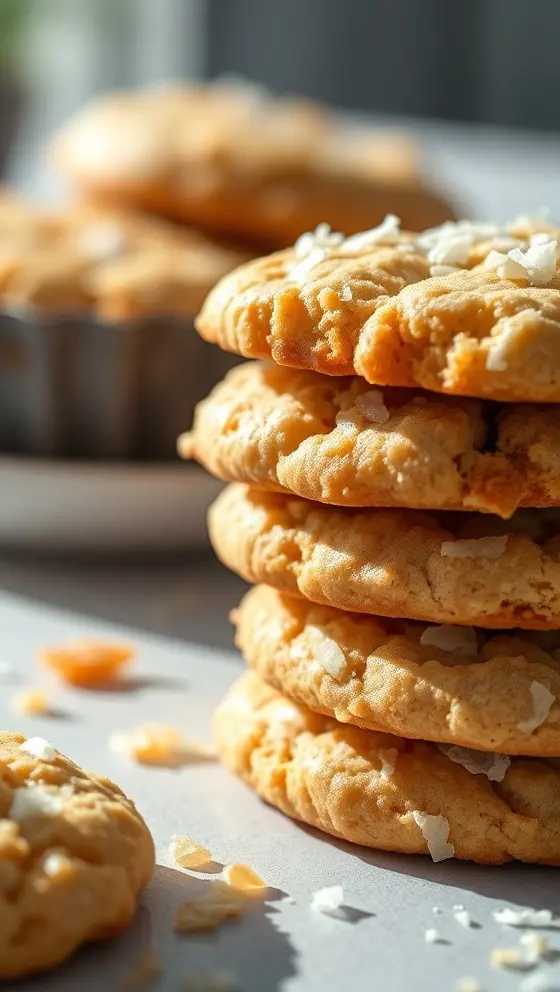 Homemade Caramel Coconut Cookies