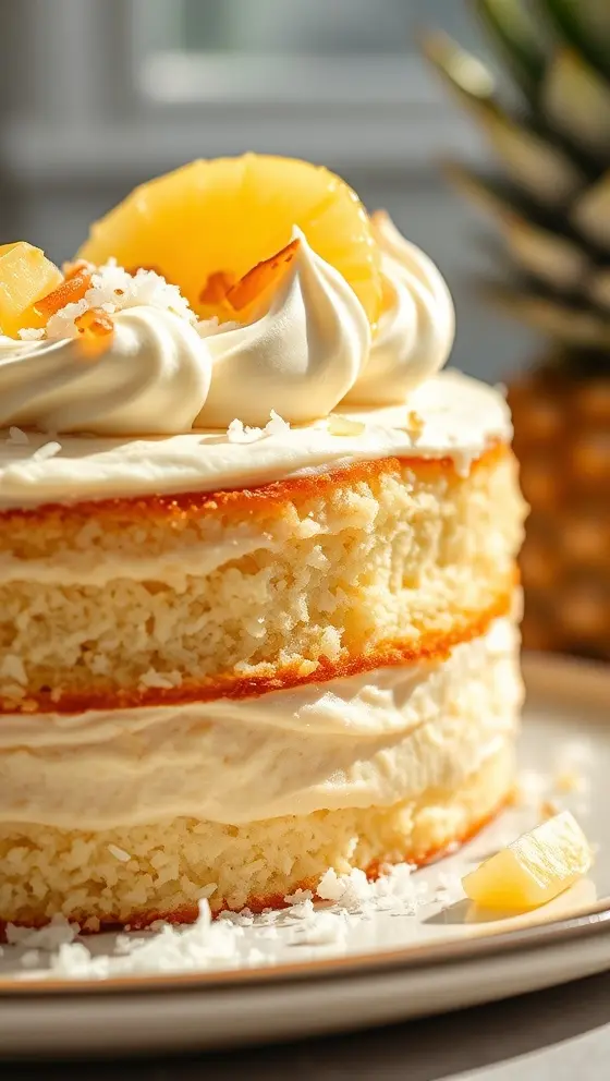 Pineapple Coconut Dream Cake