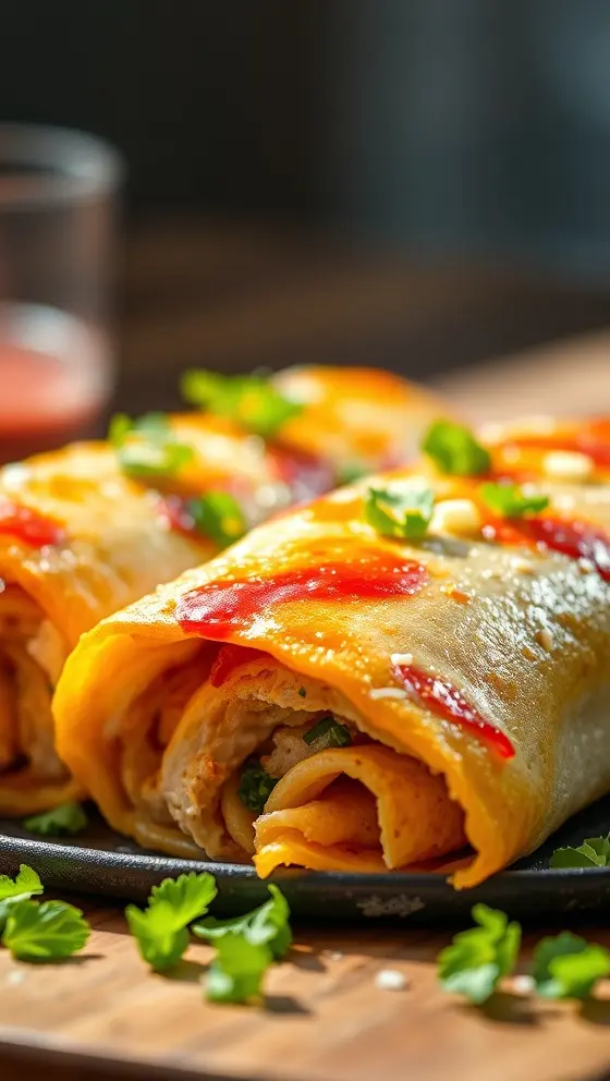 Baked Chicken Chimichangas