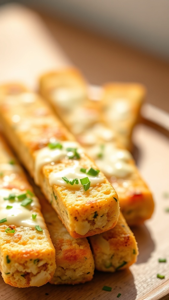 Cheesy Zucchini Breadsticks