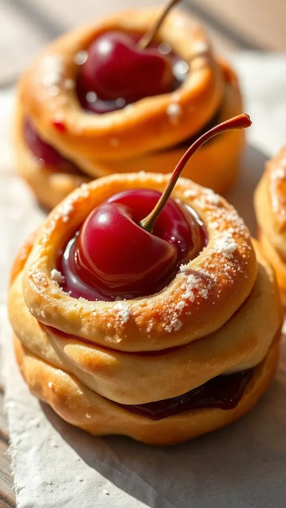 Cherry Danish Pastries