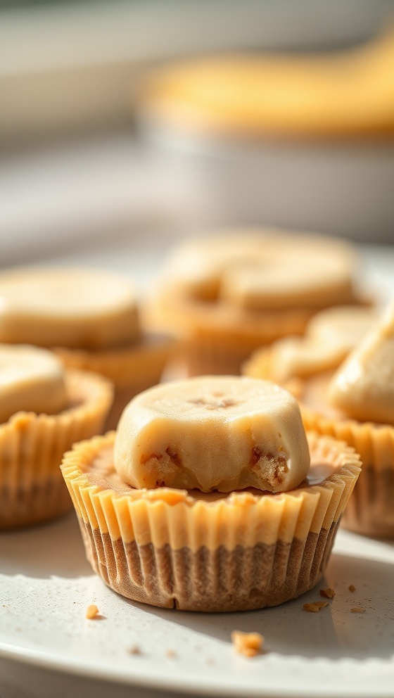 Frozen Peanut Butter Banana Cups