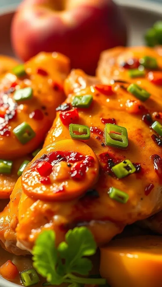 Jalapeno Peach Chicken