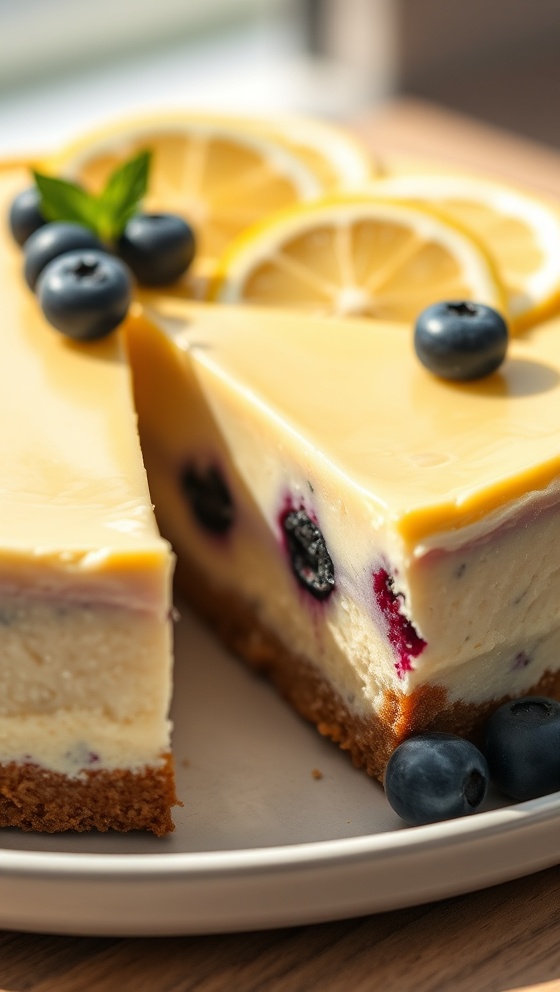Lemon Blueberry Cheesecake