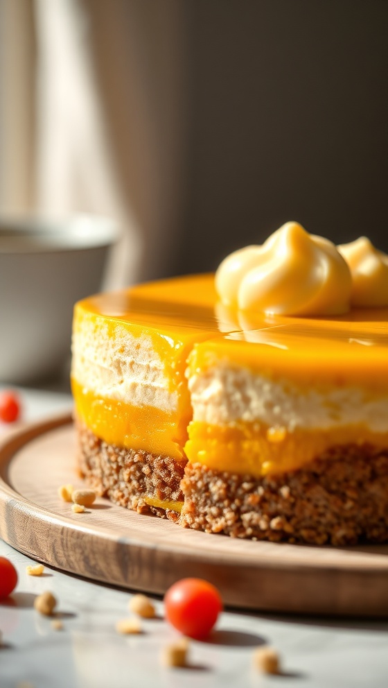 Mango Mousse Cheesecake