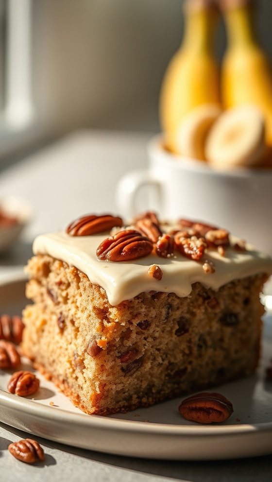 Banana Pecan Cake