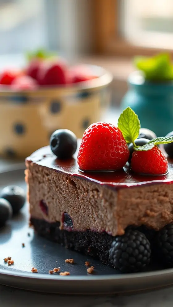 Chocolate Cheesecake Berry Bliss