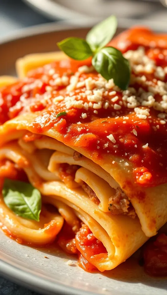 Dump and Bake Manicotti Pasta