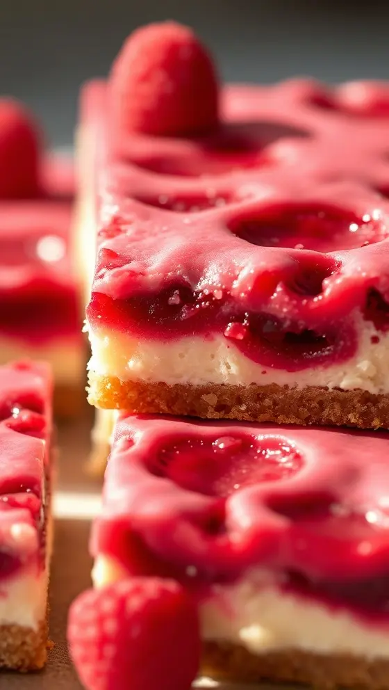 Raspberry Cheesecake Bars